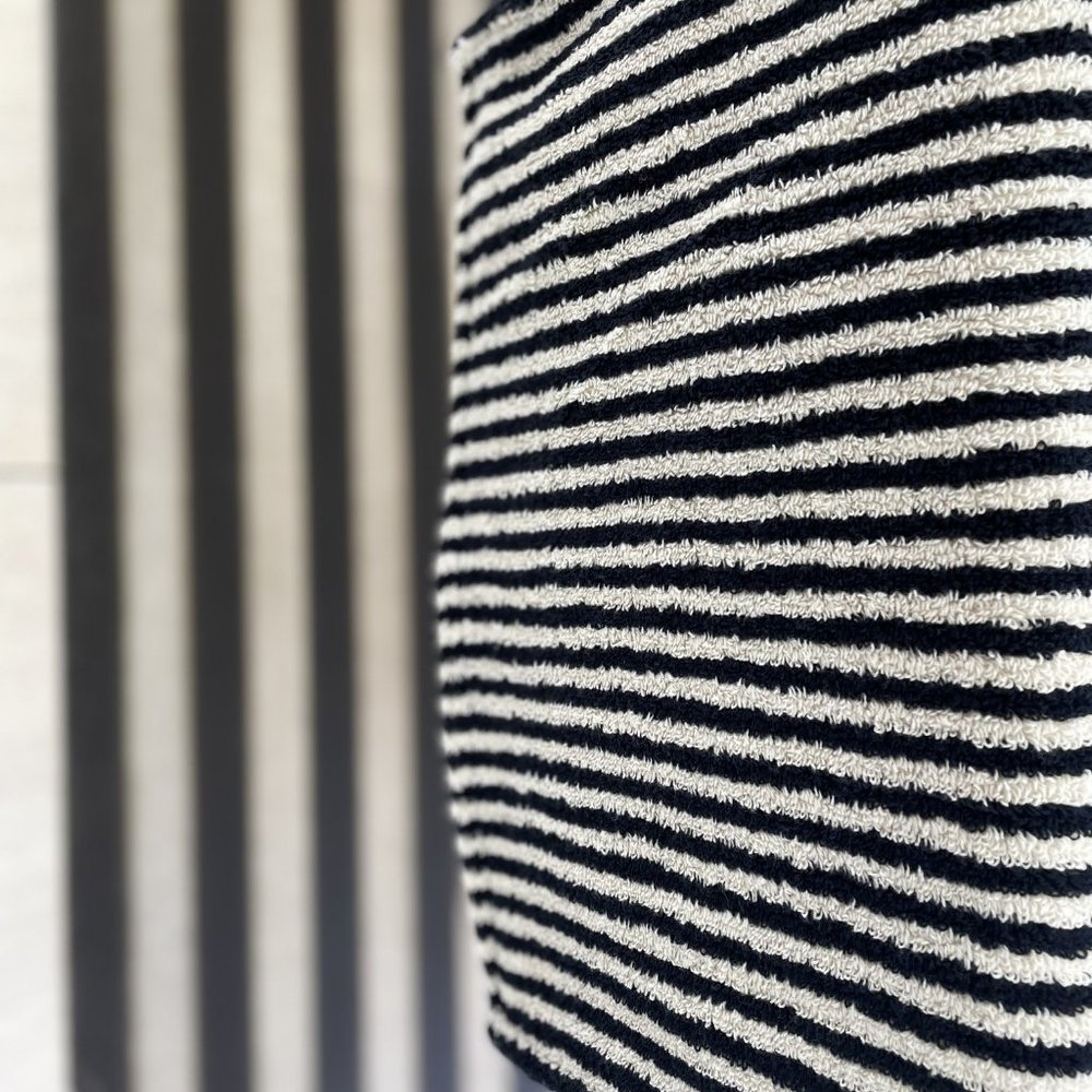 Black Kitchen Towel - Double Sided Pom Pom Turkish